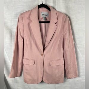 Vintage Lord & Taylor Wool & Cashmere Pink Blazer Oversized Women’s 8